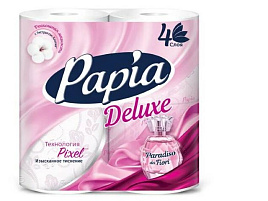 Туалетная бумага Papia Deluxe 4шт.4-х сл. Paradiso Del Fiori 1140