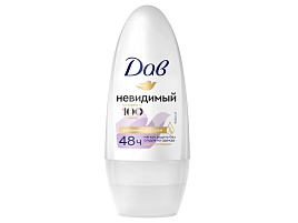 Дезодорант Dove 50мл.рол Невидимый(Uniliver) М