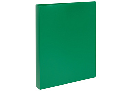 Папка 2 кольца СТАММ ММ-32178 А4, 40мм, 500мкм, пластик, зеленая