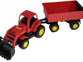 Трактор 44556 Крепыш с прицепом №1 и ковшом