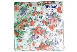 Салфетки 33*33 3-сл Вейро 20шт.Цветы-винтаж