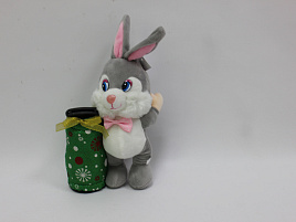 Мягкая игрушка Заяц-копилка KL-4078