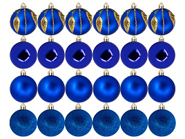 Набор шаров 6см FG250327571C-2 синий 24шт