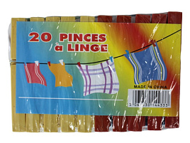 Прищепки пластик 20шт. 4333