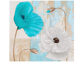 Салфетки 20л.3-х сл.Арт Bouguet 33*33 Декоративные маки