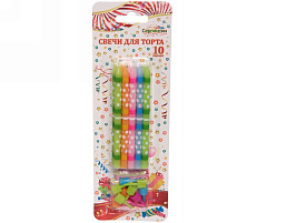 Свечи для торта 112-408 Нежный горошек микс 5шт