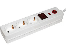 Сетевой фильтр 1,5м*3р IEK Сеть-2 белый 237615/8568