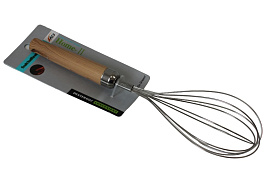 Венчик нержавейка ручка дерево 1402