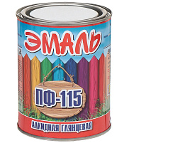 Эмаль ПФ-115 красная 0,8кг Zabor