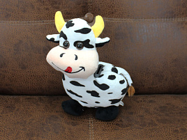 Мягкая игрушка Корова копилка 25см муз. №5