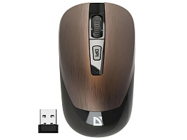 Мышь Defender беспроводная 52992 оптическая Wave MM-995 бронза,4D,800-1600dpi,бесшумн
