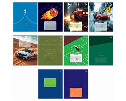 Тетрадь 18л. клетка  Т5ск18 06124 "Mix-10. Мальчики"