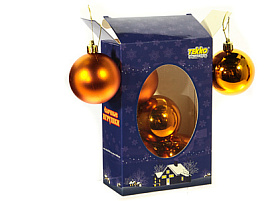 Шар 6см 5140757-15 оранжевый