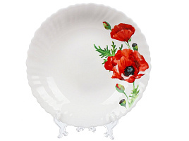 Тарелка глубокая 22см 448962 Алый мак