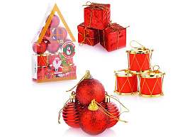 Набор новогодних украшений S1310 Вулкан 12шт