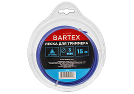 Леска для триммера Bartex 3мм 15м треугольник 412431/1607