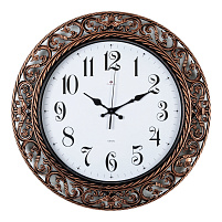 Часы настенные "21 Век" 39,5*39,5 4051-103W Классика бронза круглые
