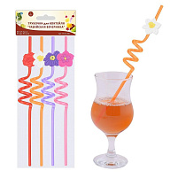 Трубочка д/коктейля Гавайская вечеринка 4шт YD-13-159
