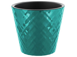 Кашпо цветочное 1л Manhattan 0096/3925 тропический лес с/п