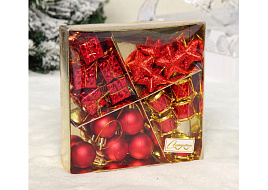 Набор новогодних украшений 201-5321 Новогодний базар красный