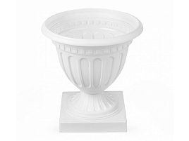 Вазон 6л Олимпия М9076 белый