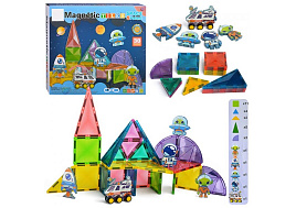 Конструктор магнитный SQ66001-8 Космос 30дет