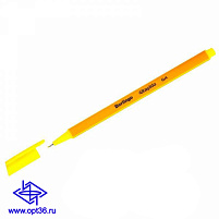 Ручка кап. Berlingo CK_40109 "Rapido" желтая, 0,4мм, трехгранная