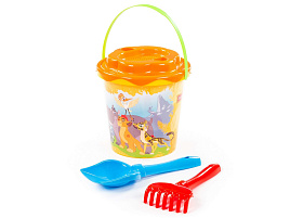 Песочный набор №8 65803 Disney Хранитель Лев ведро, совок, грабли, ситечко