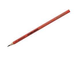 Карандаш ч/гр KOH-I-NOOR 1802/1 Triograph B, красный корпус, трехгран., заточен.