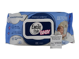 Влажные салфетки Детские 100шт Emily Style