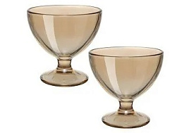 Набор креманок 2шт 1571/05/7130 Золотистый мёд