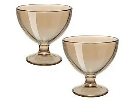 Набор креманок 2шт 1571/05/7130 Золотистый мёд