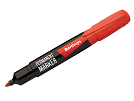 Маркер Berlingo PM6102 "Multiline PE200", красный, пулевидный, 2мм