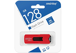 Флеш-драйв Smart Buy 128Gb SB128GBST-R3 3.0 STREAM Red красный