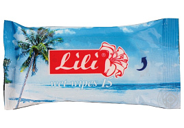 Влажные салфетки Lili 15шт Морская свежесть