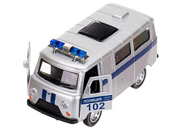 Машина металлическая UAZ452-11SLPOL-SR уаз-452 буханка ПОЛИЦИЯ 10,5см