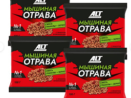 Мыши парафиновые брикеты Крысиная отрава №1 ALT 100г 0953