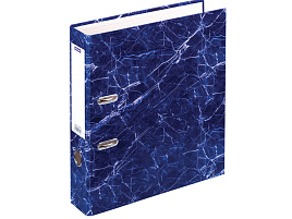 Папка регистратор 7см. OfficeSpace 242575 мрамор, синяя