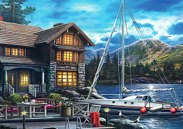 Пазл 500эл. Ночной дом и яхта 5730