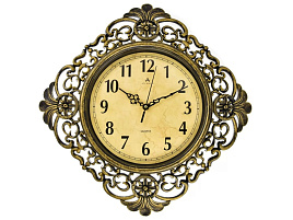 Часы настенные Atlantis 38*38 TLD-35190A золото