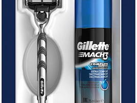 Набор муж.Джиллет Mach3(Стан.1касс+гель д/бр.75мл)