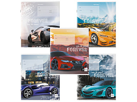 Тетрадь 18л. клетка Brauberg 106479 "SPORTS CAR", обложка картон