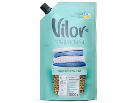Стиральный порошок жидкий Вилор 1л 2в1 Универсальный м/у
