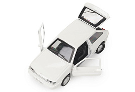 Машина металлическая 2113-12-WH-WOD ваз-2113 12 см, двери, багаж, инер,белый, кор
