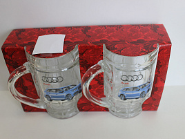 Набор кружек для пива 1143/2 Машины 2шт.