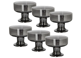 Набор креманок 6шт 41016-6/06/6249 Сияющий графит