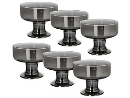 Набор креманок 6шт 41016-6/06/6249 Сияющий графит