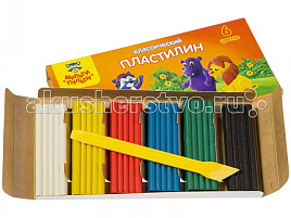 Пластилин 6цв. Приключения Енота КП_10206, 120гр. со стеком