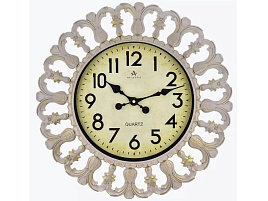 Часы настенные Atlantis 50*50 319-17 розовая бронза