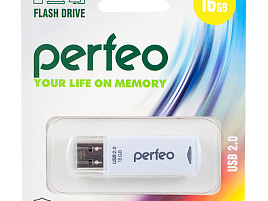 Флеш-драйв Perfeo USB 16Gb C06 белый